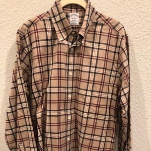 Brown Plaid Brooks Brothers Regent Button Down